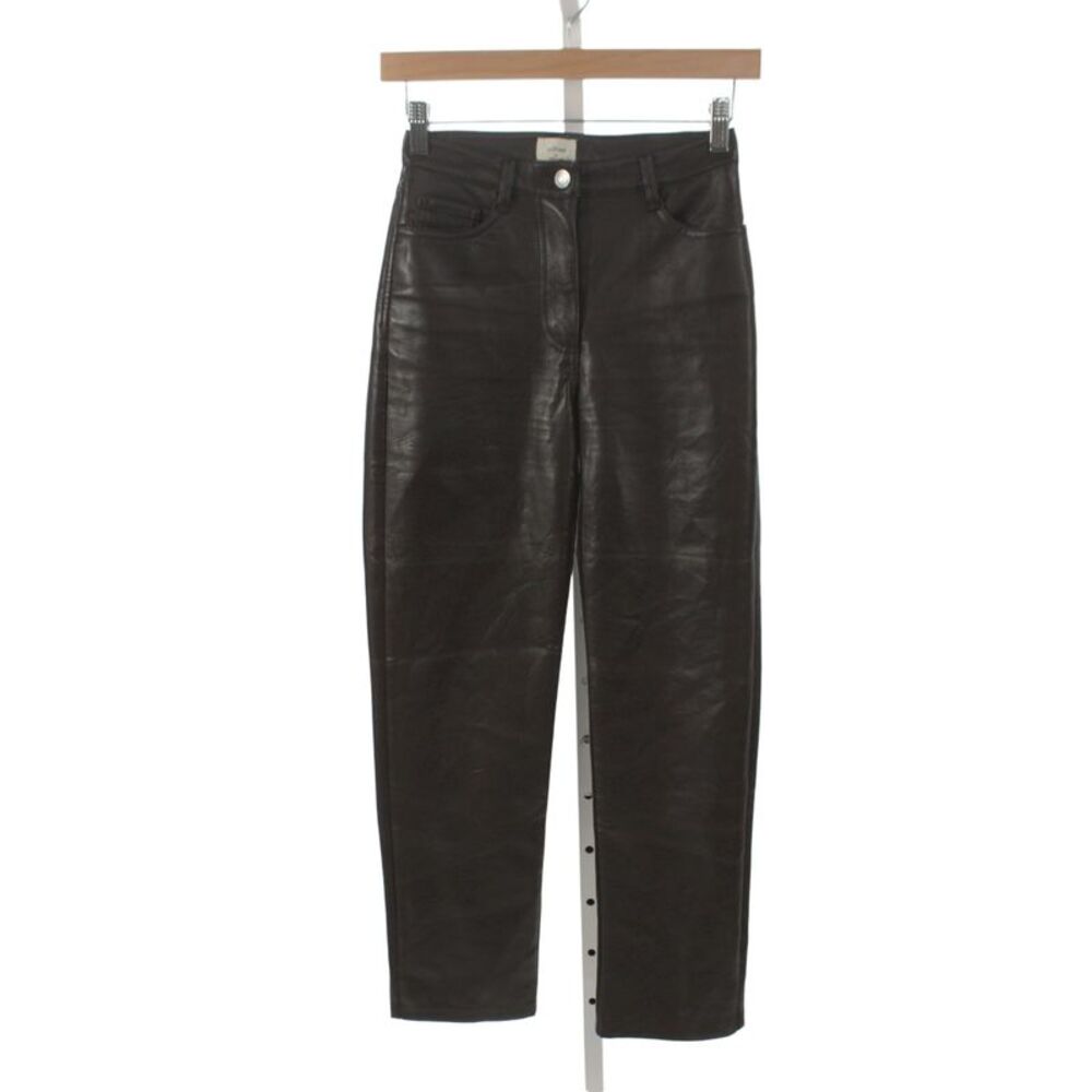 Wilfred Womens Cropped Brown Pants Button Size 00